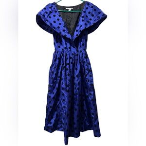 Vintage Polka Dot Swing Dress Rockabilly NWT Size 7/8 50’s